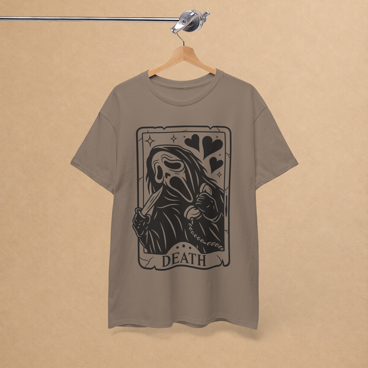 Till Death Horror Tarot Graphic Tee | Spooky Halloween Shirt