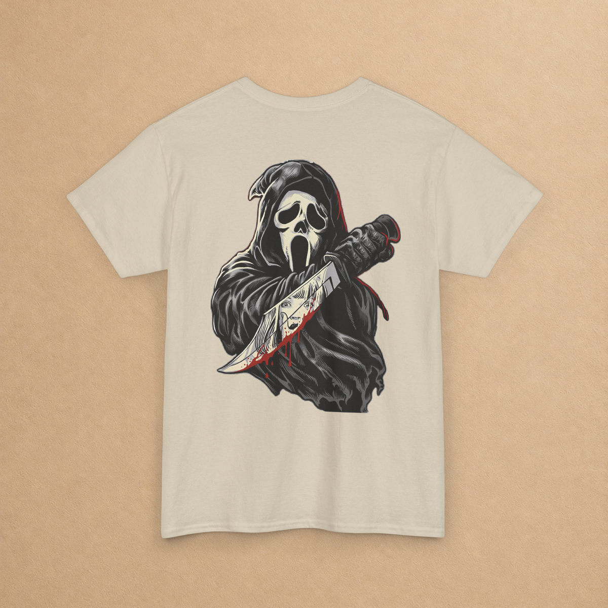 Scream Night Horror Graphic Tee | Front & Back T-Shirt
