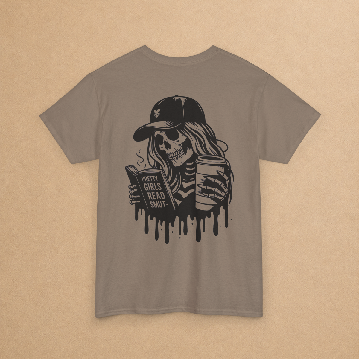 Pretty Girls Read Smut Skeleton Graphic Tee
