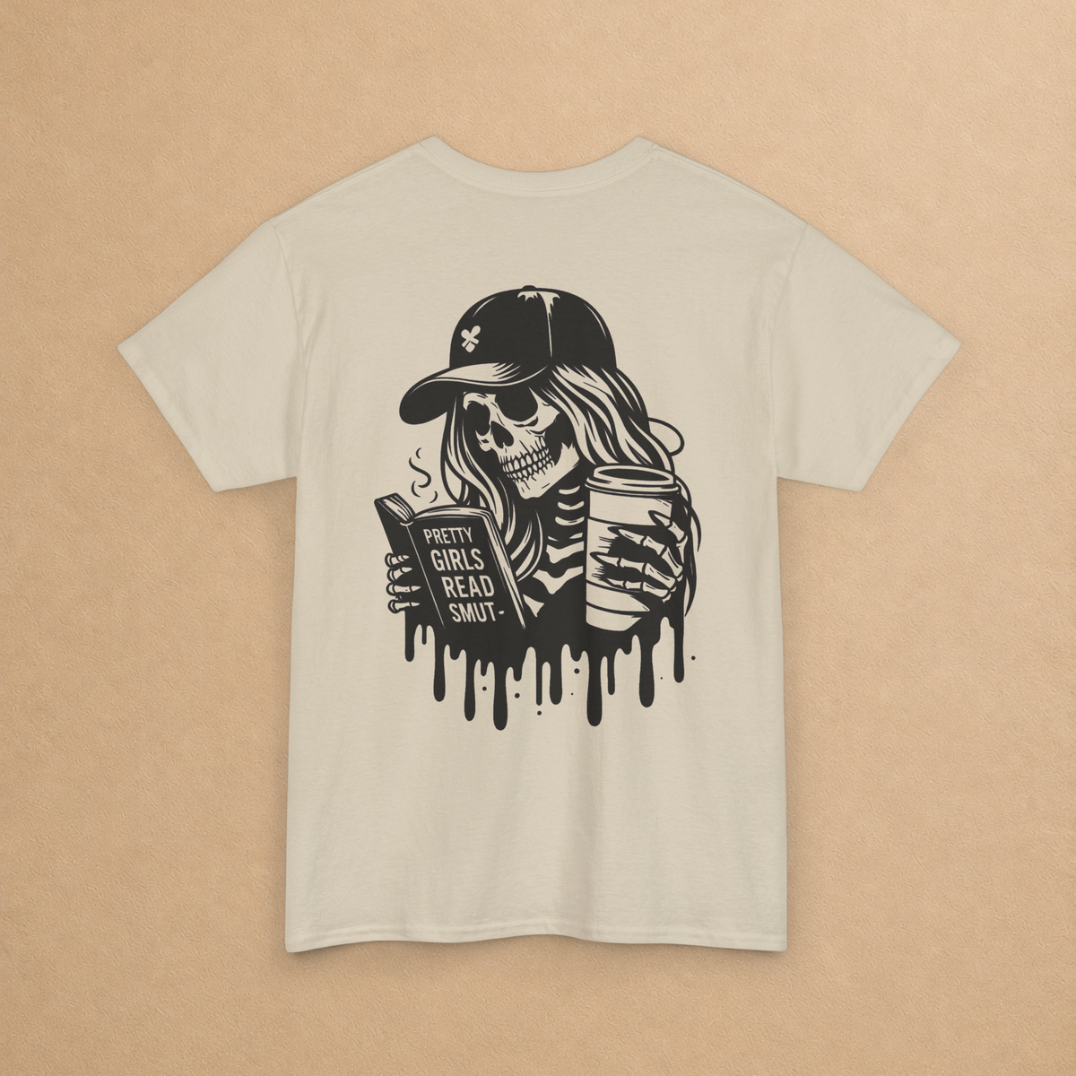Pretty Girls Read Smut Skeleton Graphic Tee
