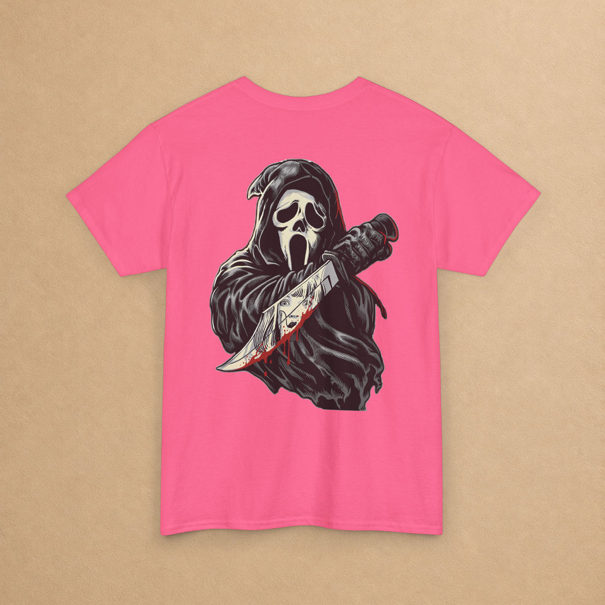 Scream Night Horror Graphic Tee | Front & Back T-Shirt