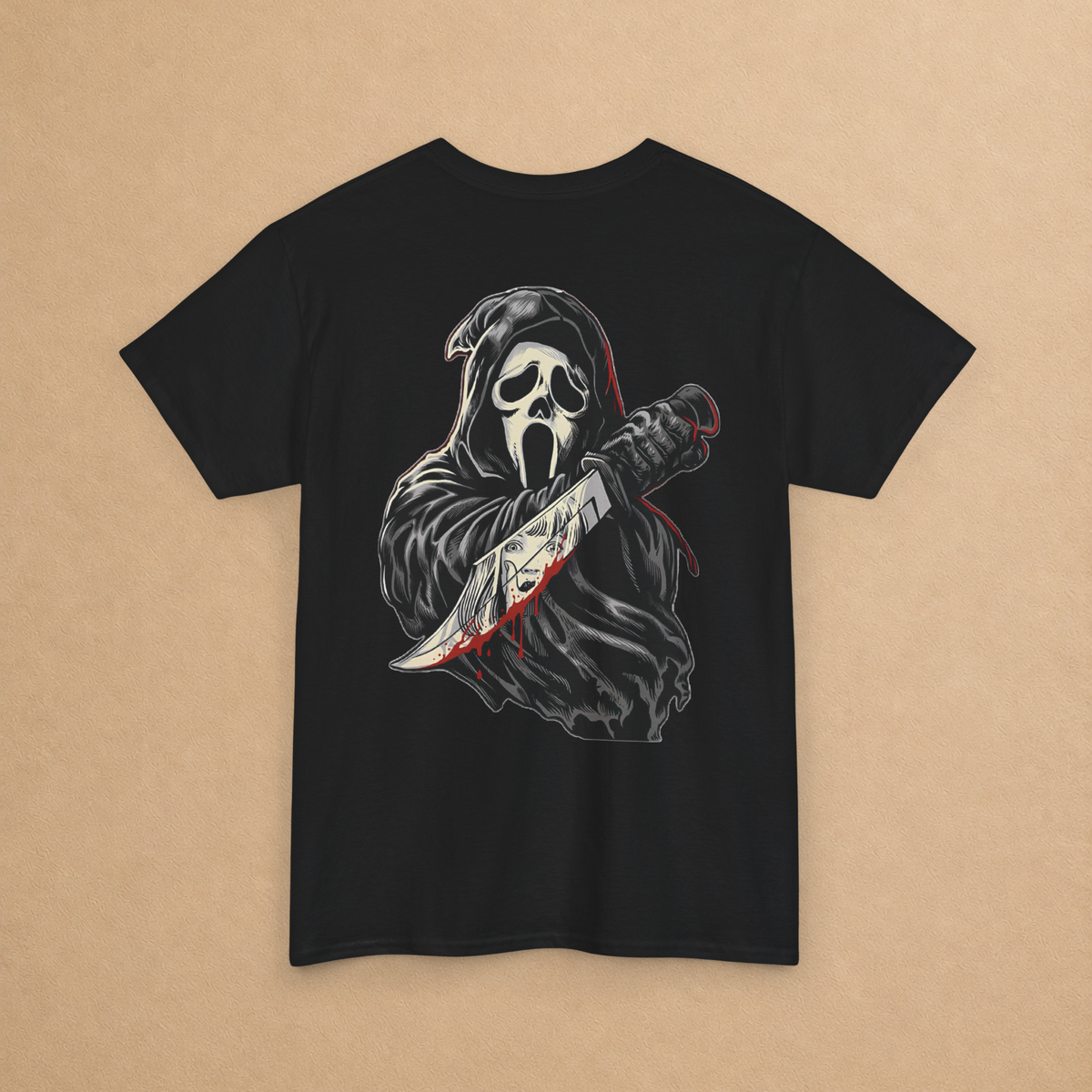 Scream Night Horror Graphic Tee | Front & Back T-Shirt