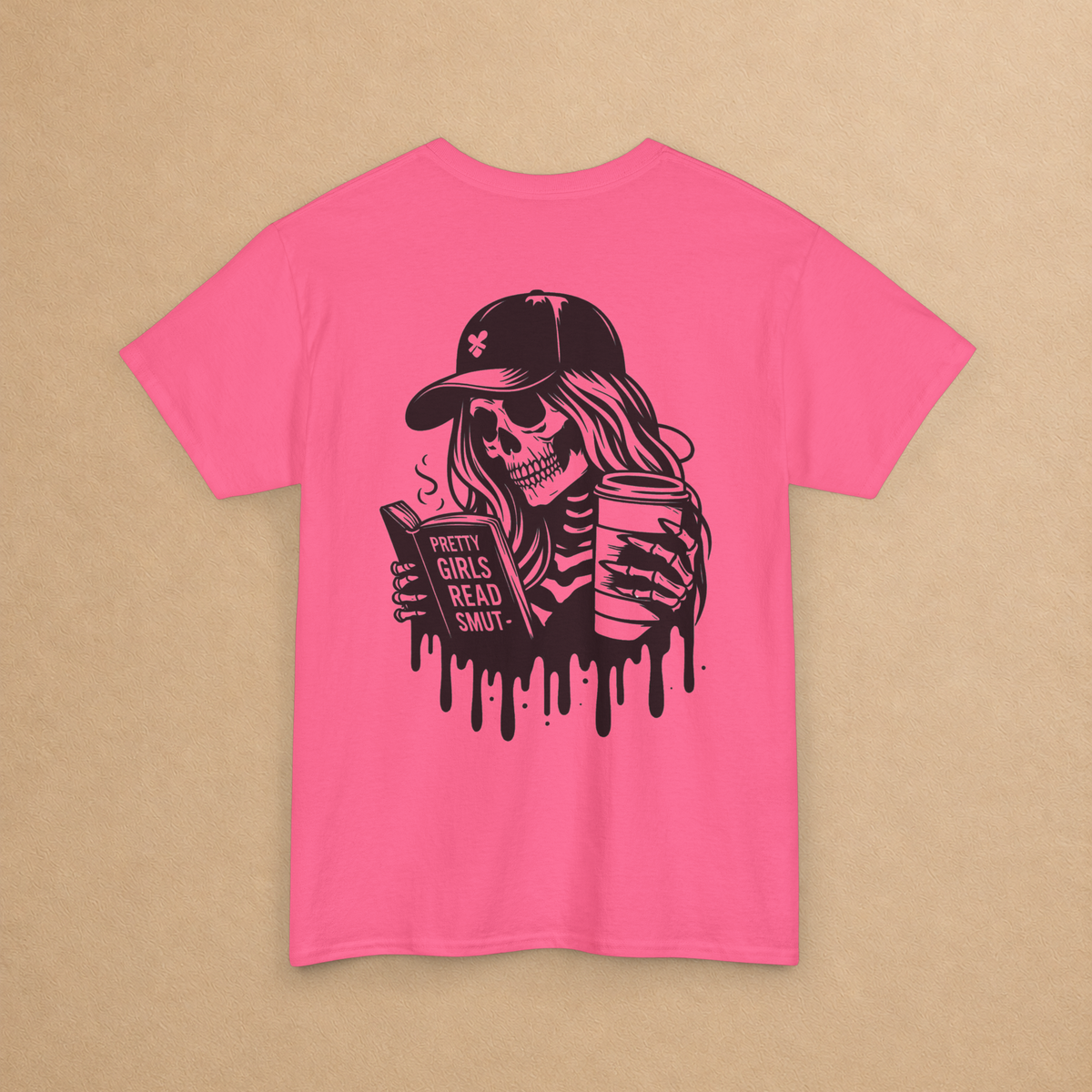 Pretty Girls Read Smut Skeleton Graphic Tee