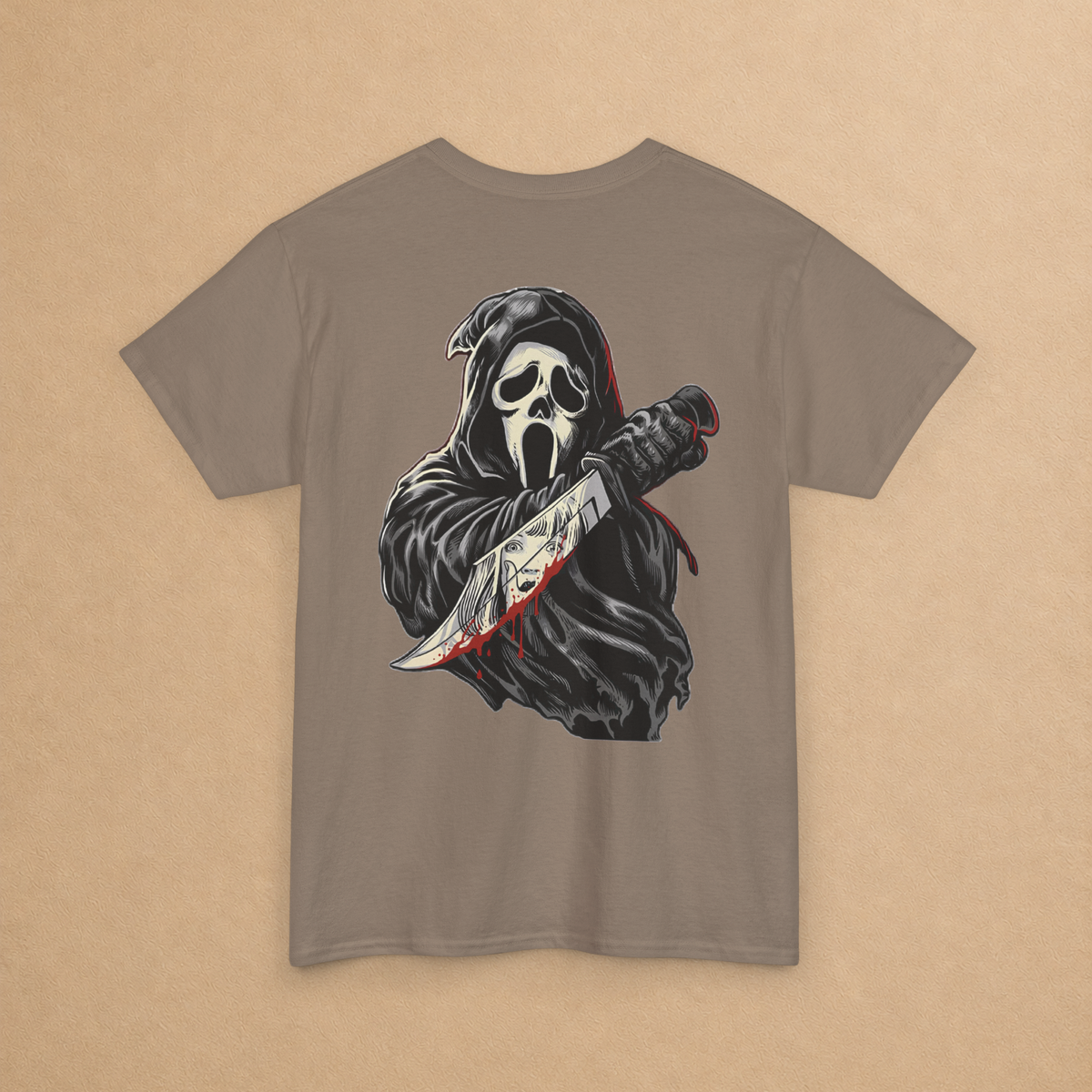 Scream Night Horror Graphic Tee | Front & Back T-Shirt