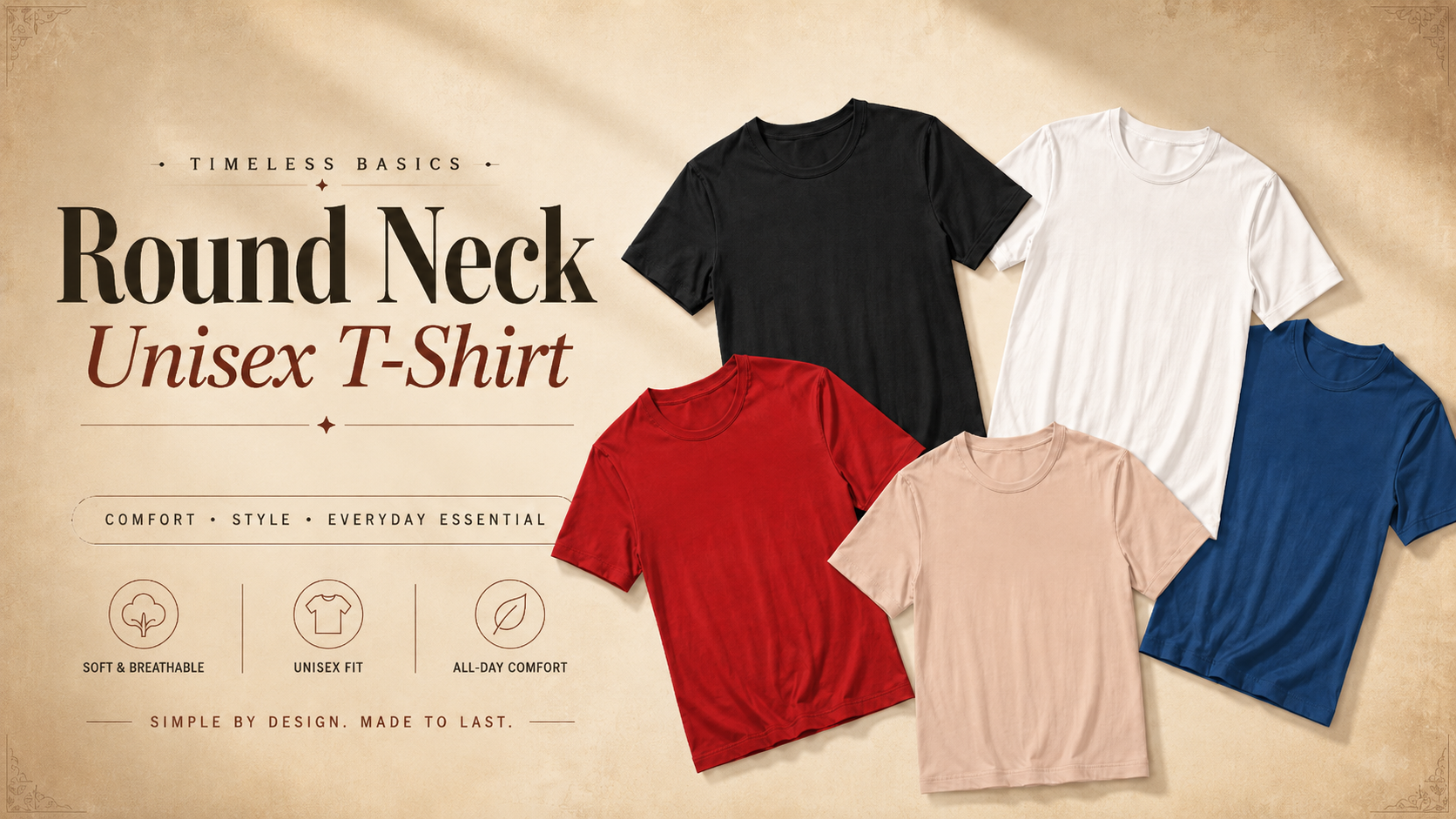 Round Neck Unisex T-Shirt