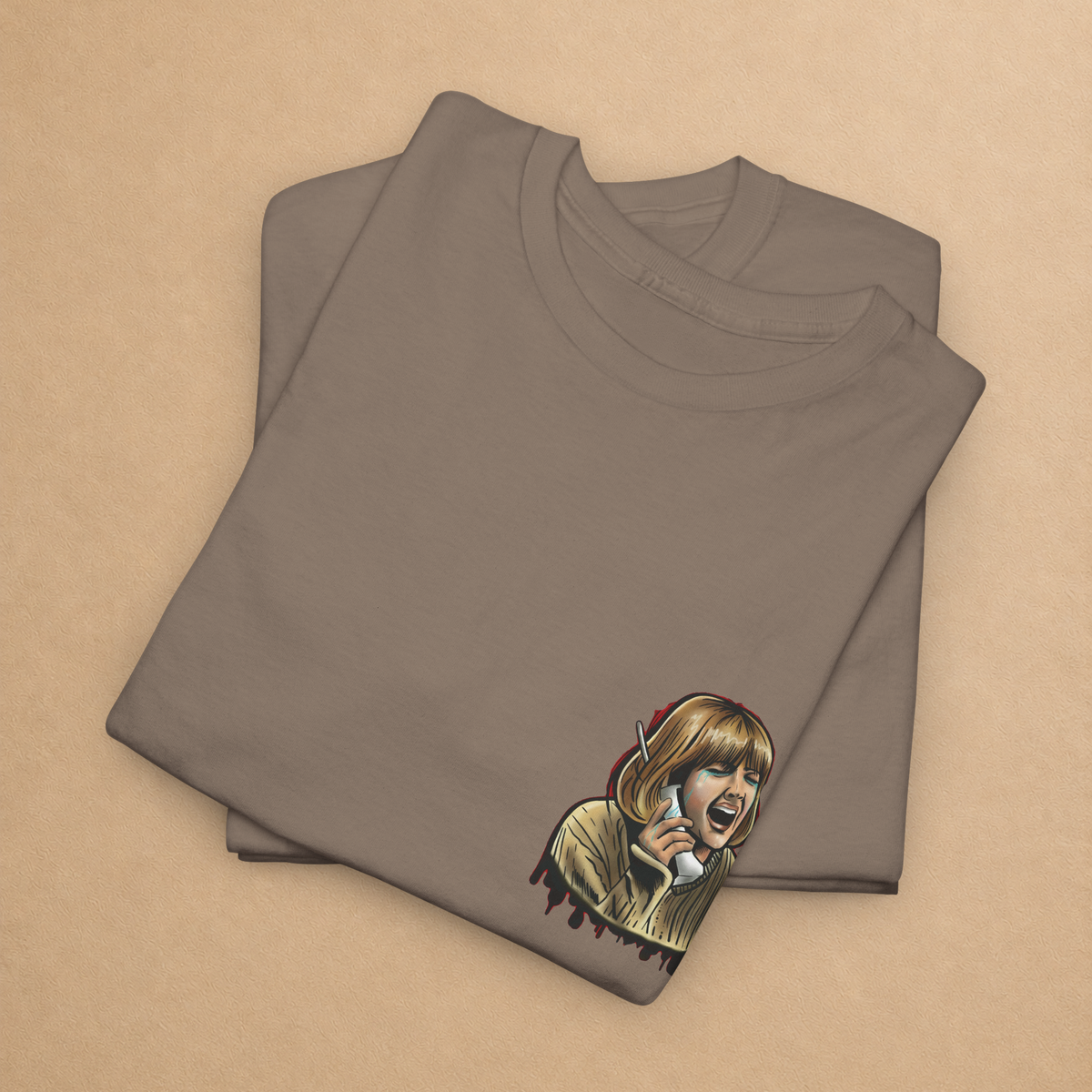 Scream Night Horror Graphic Tee | Front & Back T-Shirt