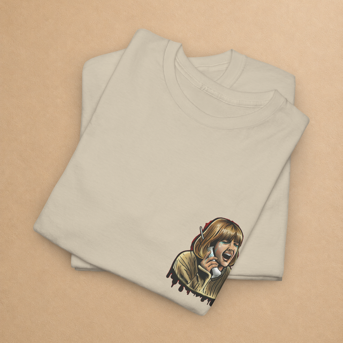 Scream Night Horror Graphic Tee | Front & Back T-Shirt