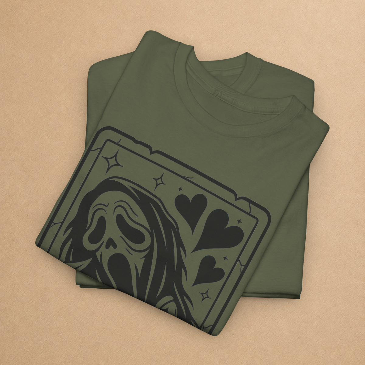 Till Death Horror Tarot Graphic Tee | Spooky Halloween Shirt