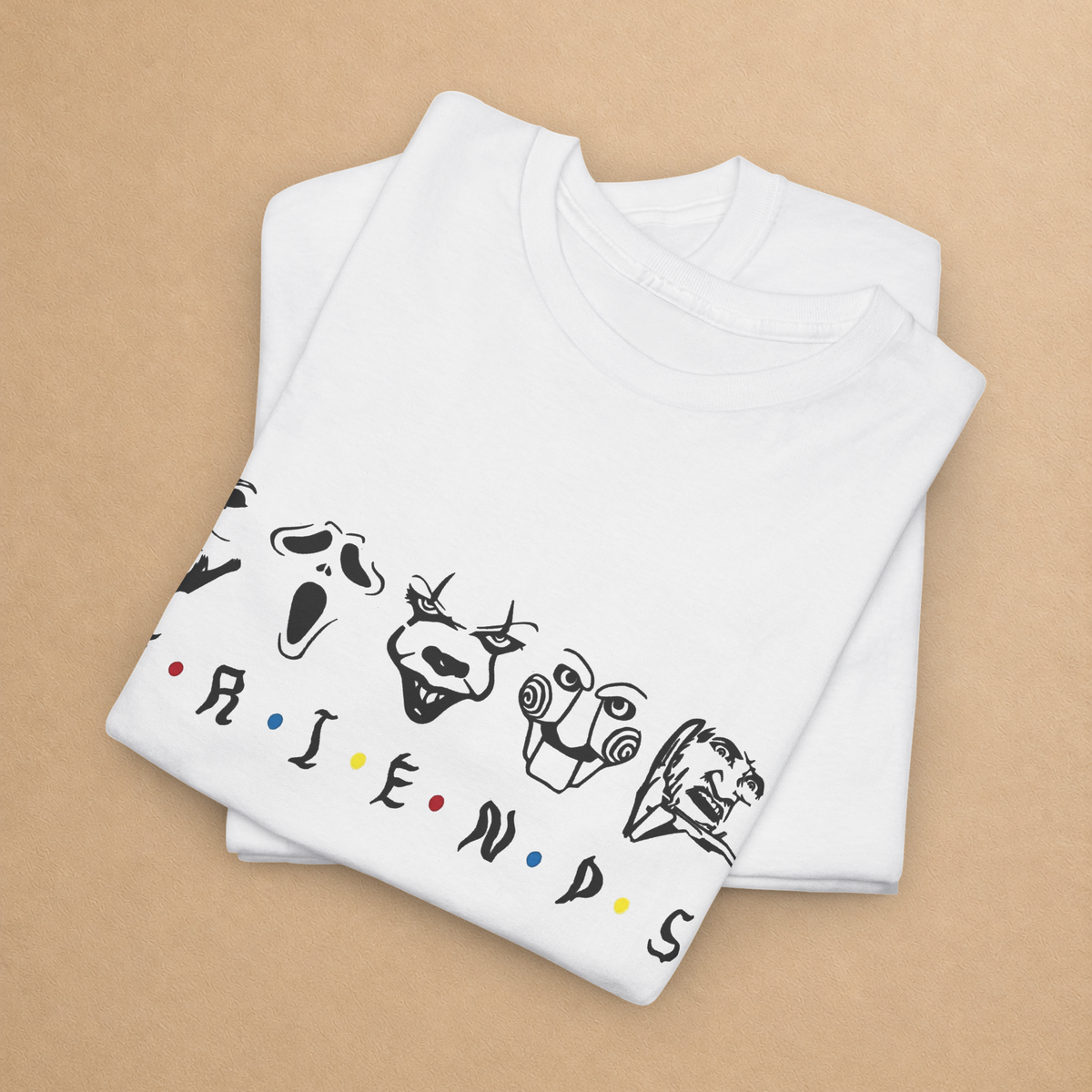 Spooky Friends Horror Graphic Tee