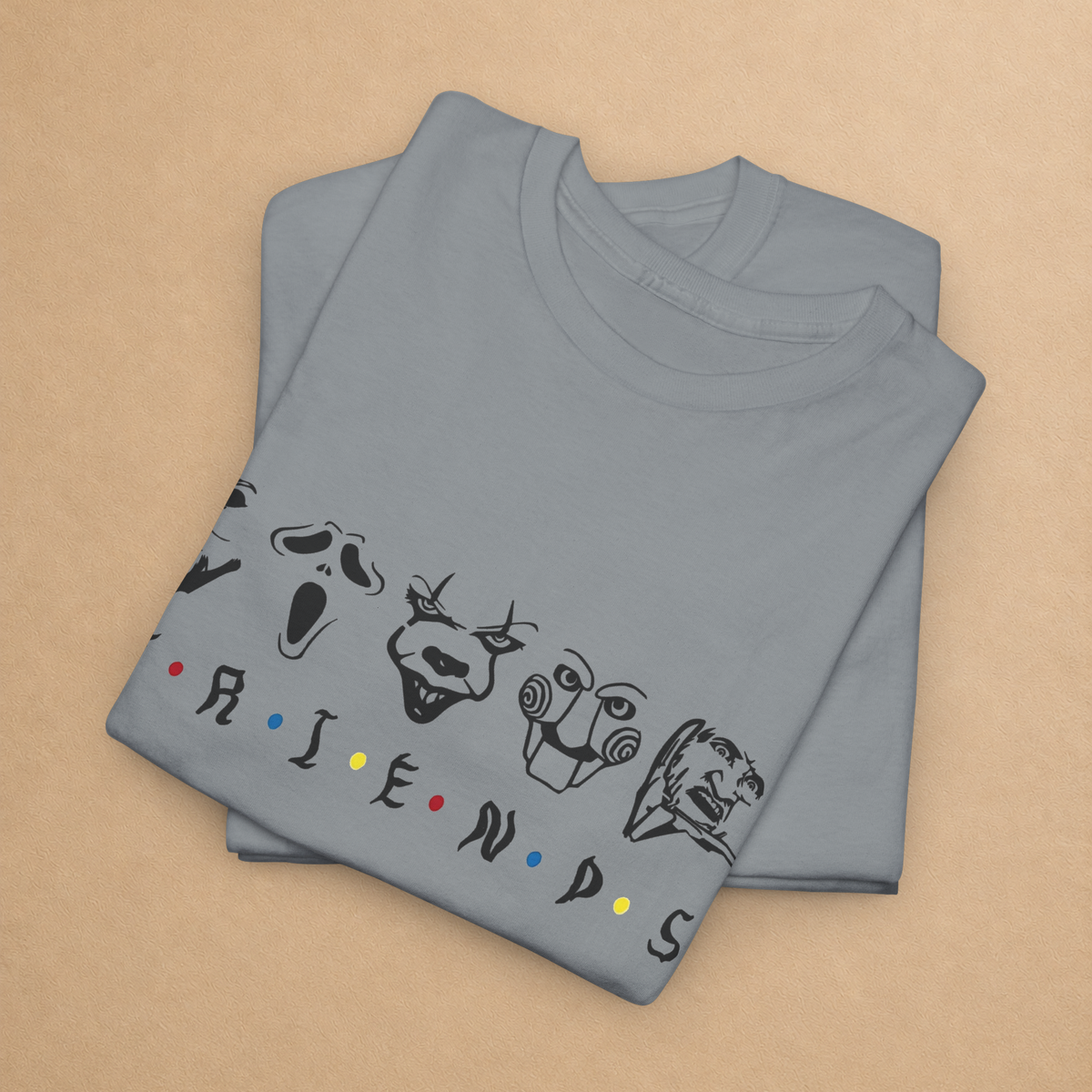 Spooky Friends Horror Graphic Tee