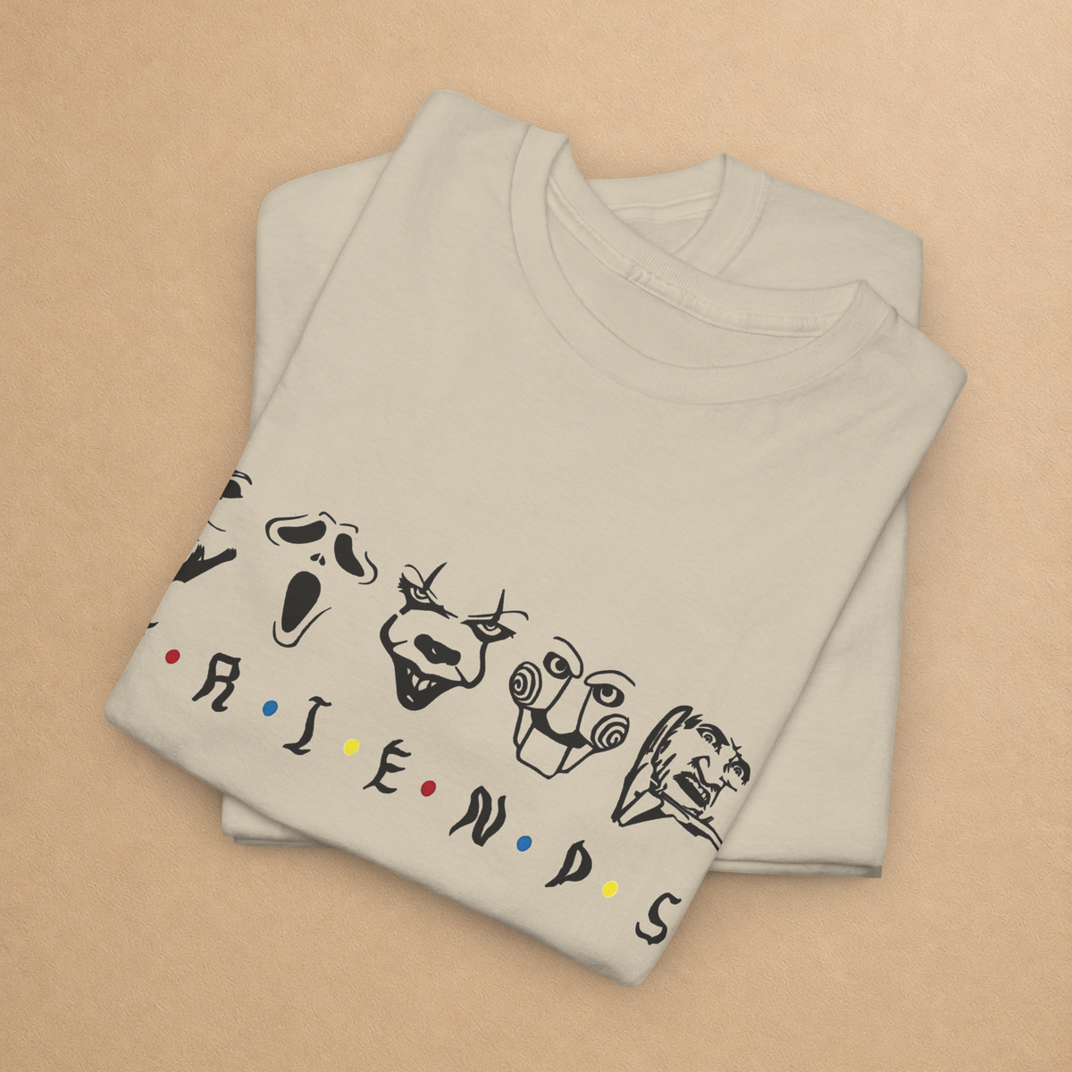 Spooky Friends Horror Graphic Tee