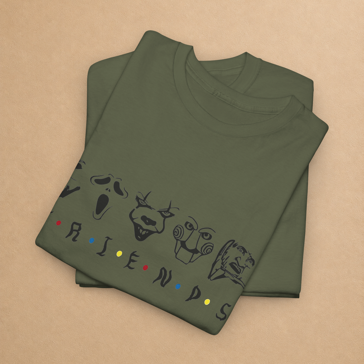 Spooky Friends Horror Graphic Tee