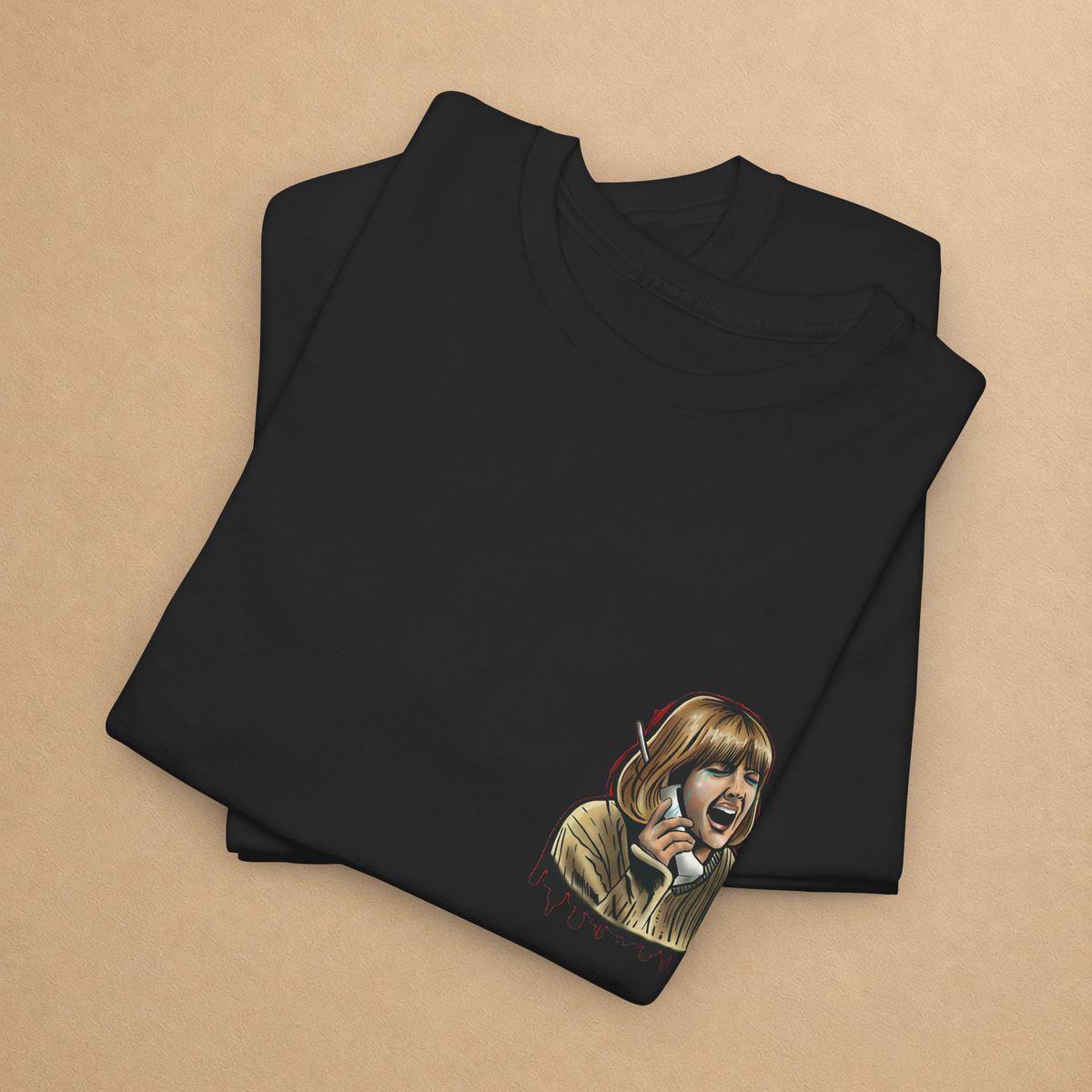Scream Night Horror Graphic Tee | Front & Back T-Shirt