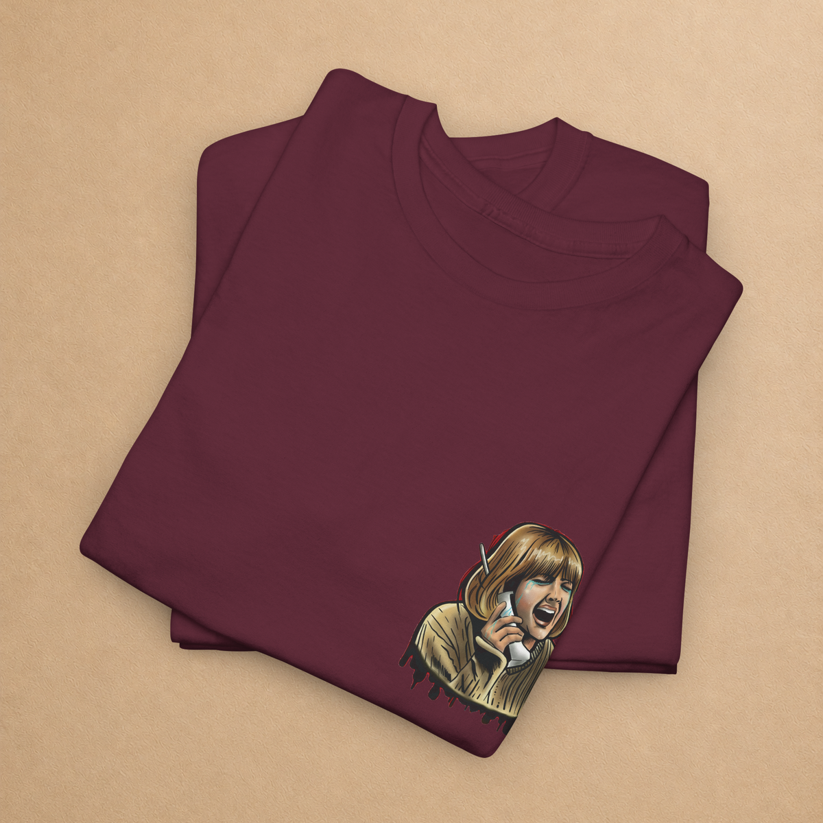 Scream Night Horror Graphic Tee | Front & Back T-Shirt