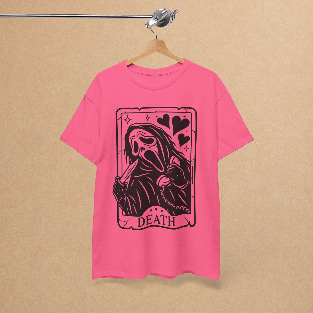 Till Death Horror Tarot Graphic Tee | Spooky Halloween Shirt