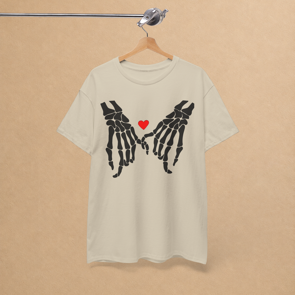 Skeleton Pinky Promise Graphic Tee | Love Never Dies T-Shirt