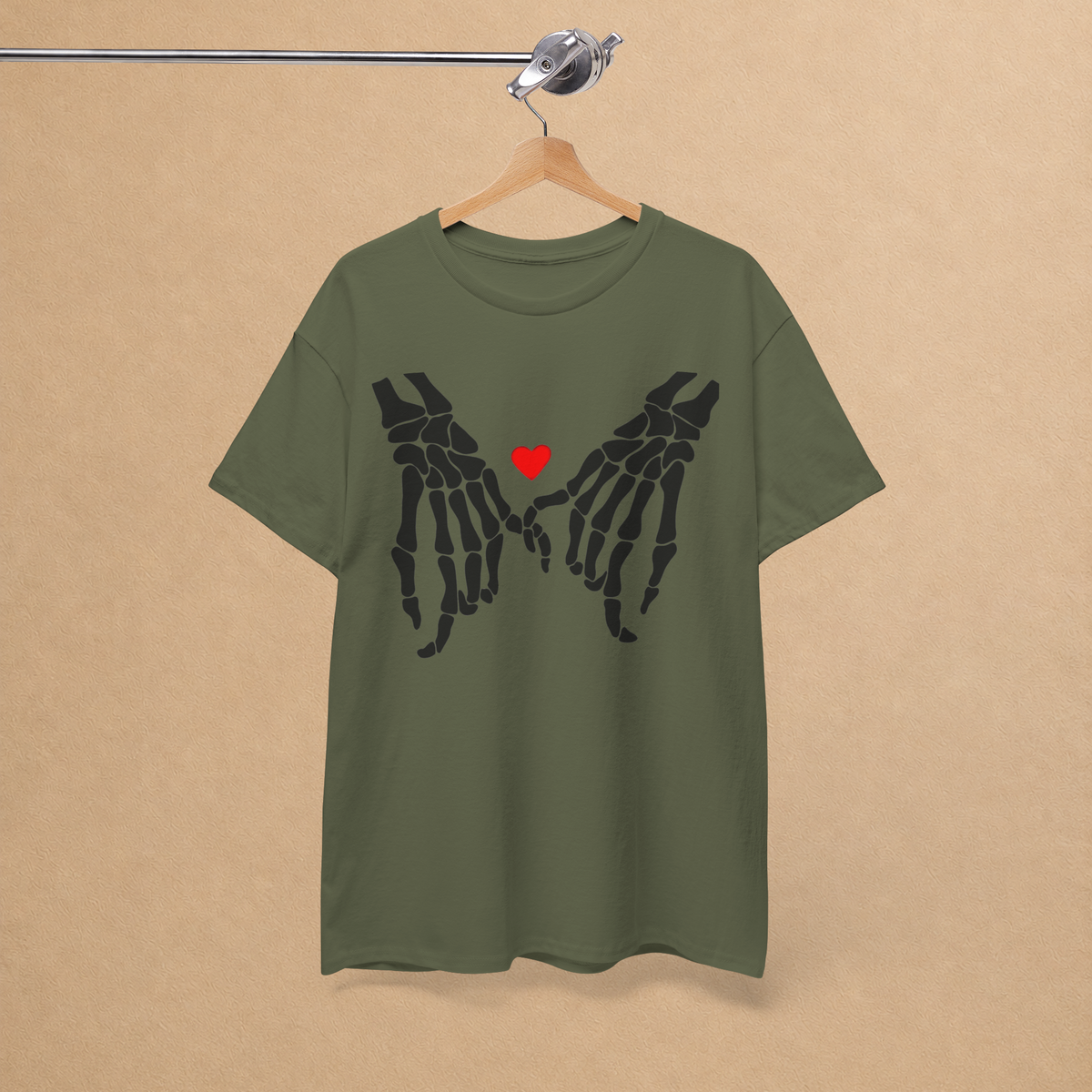 Skeleton Pinky Promise Graphic Tee | Love Never Dies T-Shirt