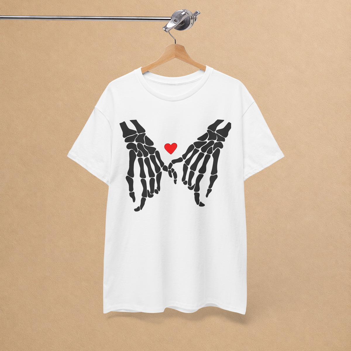 Skeleton Pinky Promise Graphic Tee | Love Never Dies T-Shirt