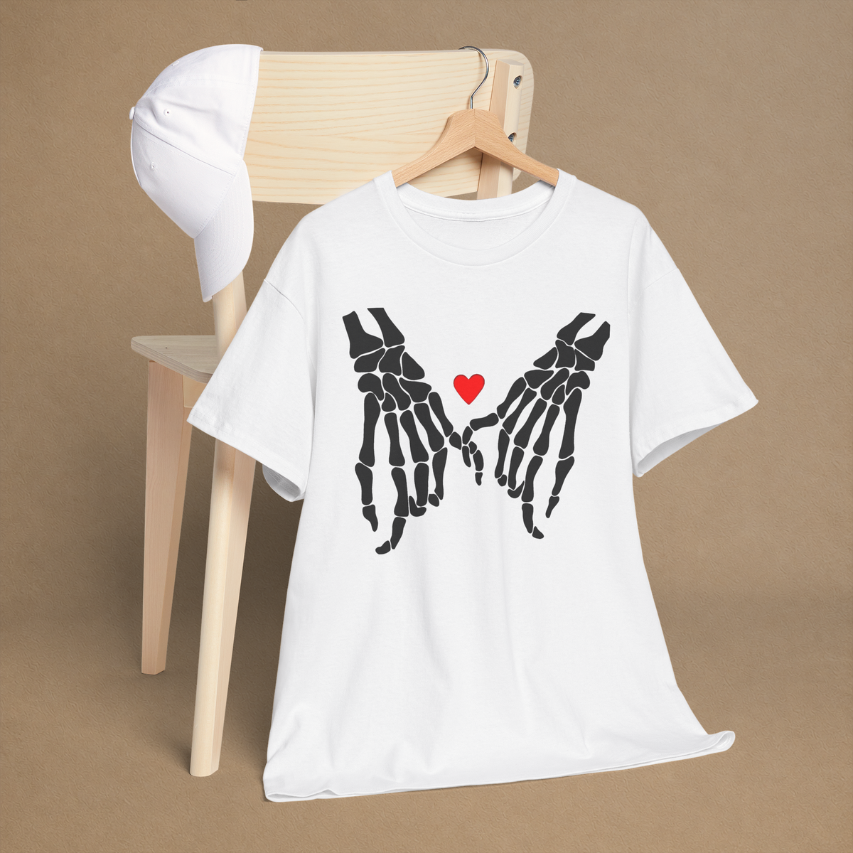 Skeleton Pinky Promise Graphic Tee | Love Never Dies T-Shirt