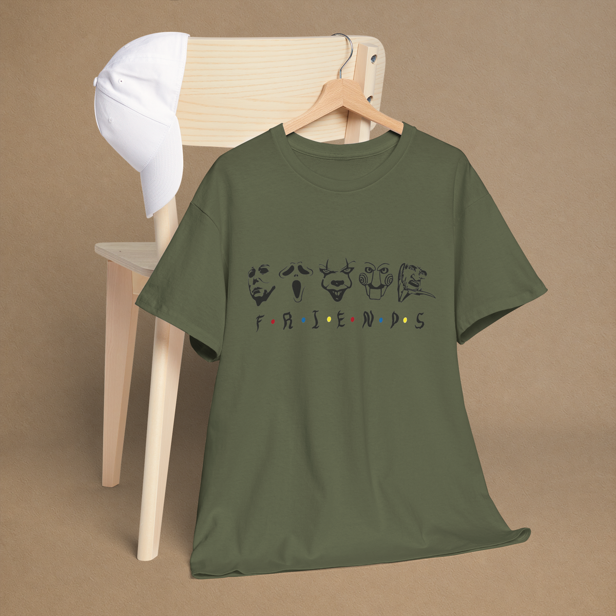 Spooky Friends Horror Graphic Tee