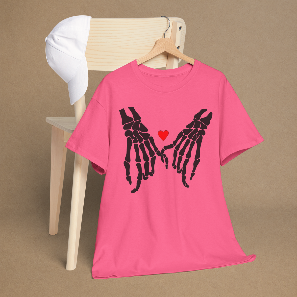 Skeleton Pinky Promise Graphic Tee | Love Never Dies T-Shirt