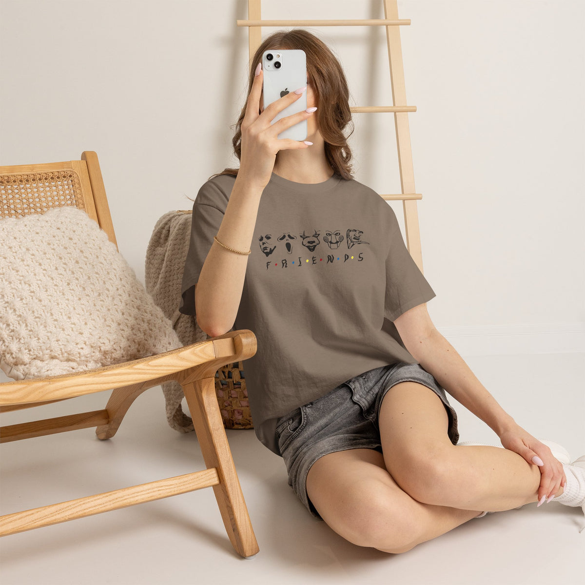Spooky Friends Horror Graphic Tee